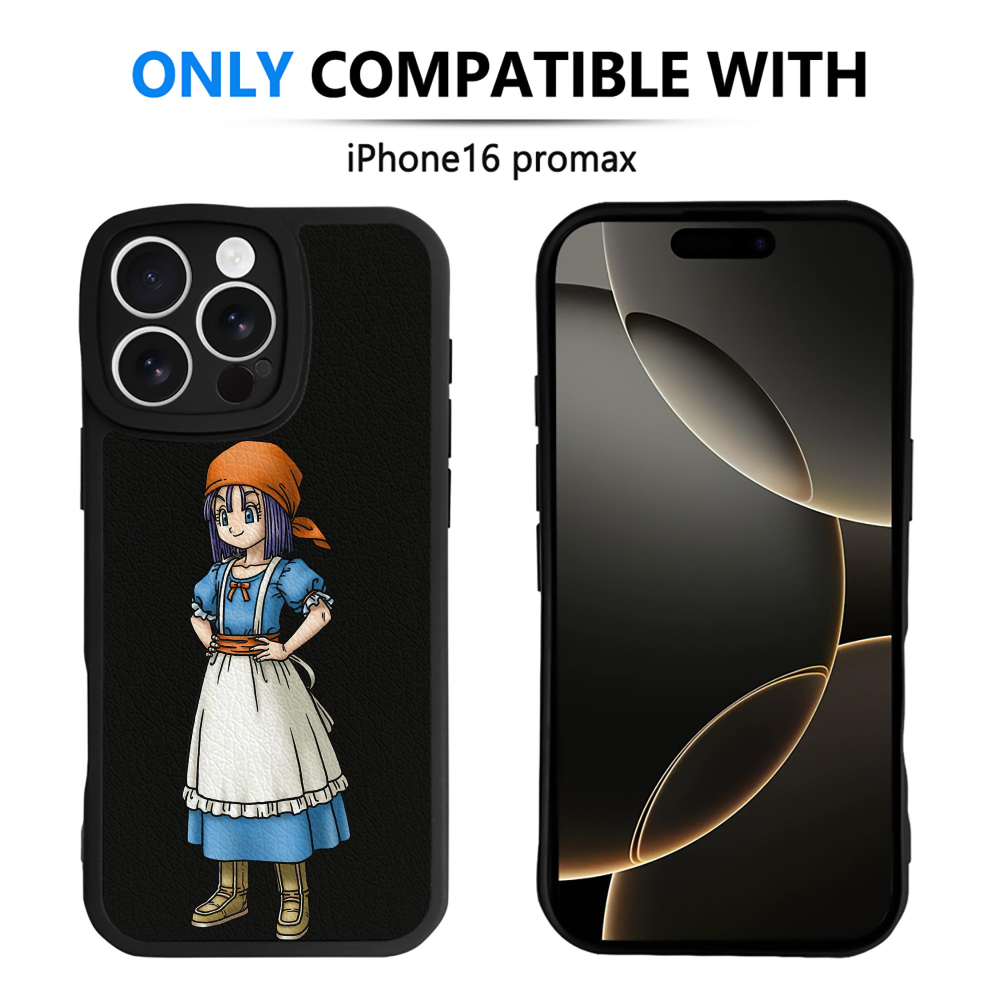 （画像用） ドラゴンクエスト Doragon Kuesuto Dragon Quest 【iPhone 16シリーズ対応】シリコンスマホケース（レザー調） 材質：シリコン